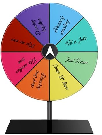 Glücksrad Zum Drehen,20cm Spin-preisrad | Dry Spin Wheel Spinner-Spiel,preisrad Spinner Mit Ständer, Löschbares Spin Wheel 8 Slots Wheel | Drehendes Preisrad Für Das Trade Show Carnival Game