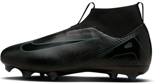 Nike JR Zoom Superfly 10 ACAD FGMG, Sneaker, Black/Black-Deep Jungle, 38 EU