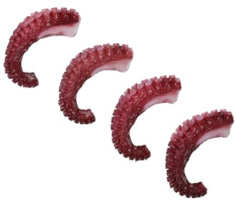 BCOATH 12 STK Simulation Lebensmittelmodell Dino gefälschte Oktopuskralle Oktopus-Krallen-Modell tischdeko esstisch deko für esstisch Kinderspielzeug Oktopus-Klauenschmuck PVC rot
