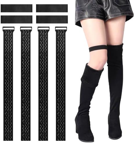 4 Stück Elastische Gurtbänder, Elastische Gurte mit Klettverschlüssen, Elastische Klettband mit Schnalle Anti-Rutsch Kabelbinder für Organisation Verlängerungskabel Fahrrad Schläuche