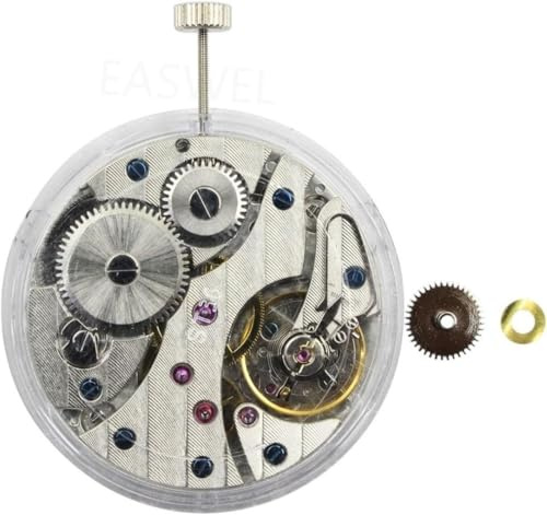 Generisch Seagull ST36 Handwicklung Schwanenhals 17 Juwelen Ersatzteile für Uhrwerkersatz, für UNITAS 6497 Klon-Uhrwerk Manueller Aufzug, automatisches mechanisches Uhrwerk Ersatzteile