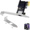 Carte Réseau PCIe Gigabit, Carte Ethernet PCIe PCI Express 1000/100/10 Mbps avec RTL8111H et Adaptateur RJ45 LAN, Compatible Windows 11/10/8/7, Linux, Mac OS, pour Ordinateur de Bureau Serveur