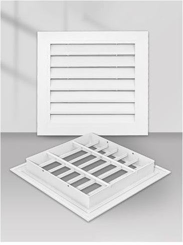 Rejilla de retorno de aluminio de 25 x 25 cm, cubierta de ventilación de retorno, barra lineal, rejilla extraíble for pared lateral, techo, suelo(355x555mm)