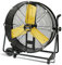 Garland TURBO 24S-V24 - Ventilador industrial de suelo 260W, cabezal oscilante, flujo de aire 131,6 m³/min, ventilador profesional portátil para taller, almacén u oficina