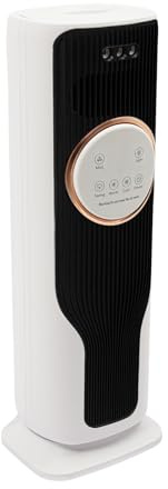 Luftkühler, 2000W 3-in-1 Kühl-/Heizlüfter mit Befeuchtung und Fernbedienung, Raumheizlüfter mit 2L Wassertankkapazität für den Innenbereich (Schwarz)