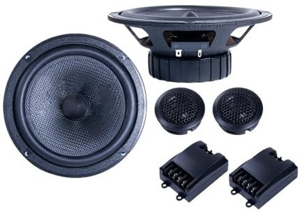 SLAHAJ 1kit 6.5 Inch 2-Way Combination Coaxial Speaker Kit Audio Sound System Set Tweeter Subwoofer For Car