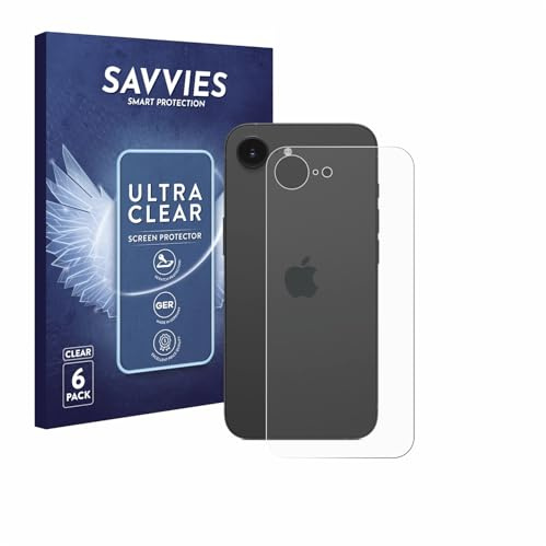 Savvies 6 Stück Schutzfolie für Apple iPhone 17e