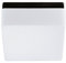 RZB Wand-/Deckenleuchte/schwarz / IP43 / E27 / 24 x 24 x 11 cm 20128003