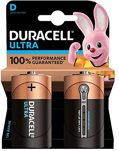 Duracell Ultra Power MX1300 LR 20 Mono D Batterien, 2er Blister