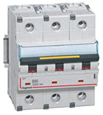 Disjoncteur DX³ 10000-16kA - 3P 400V~ - 80A - courbe B - 4,5 modules