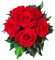Rosemarie Schulz Blumenstrauss konserviert mit 6 Rosen (Rot)