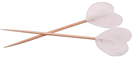 Folat Cuori Bianchi-50 Party Pickers White Hearts-50 pezzi, Bianco, Costumes, 61561