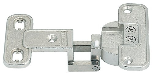 Gedotec Schank-Scharnier Aximat 200A 2D Türscharnier Eckanschlag Möbelscharnier zum Schrauben | Scharnier mit Öffnungswinkel 230° | MADE IN GERMANY | 1 Stück - Weitwinkelscharnier für Möbel-Türen