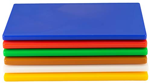 GN 1/1 Profi Schneidebrett Komplettset HACCP Konzept Blau, Rot, Grün, Braun, Weiß, Gelb