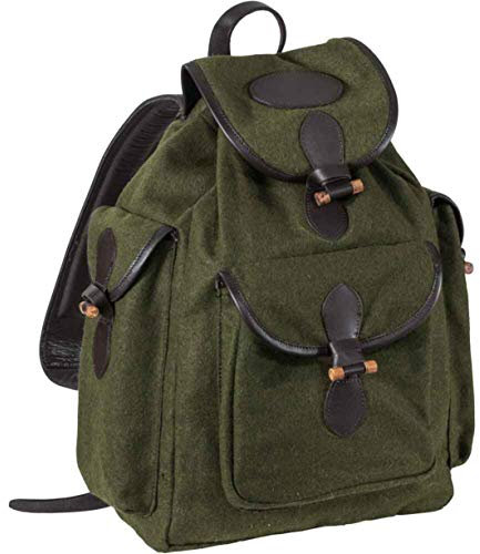 Parforce Lodenrucksack Jagdrucksack grün mit Holzknebelverschluss, lautlos und kompakt