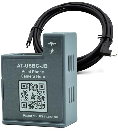 PoE Texas PoE+ Strom und Daten zu USB-C Adapter - Kompatibel mit Apple Pro, Air und Mini Tablets, Google Pixel, Surface Go, Surface Pro, Samsung Galaxy & andere