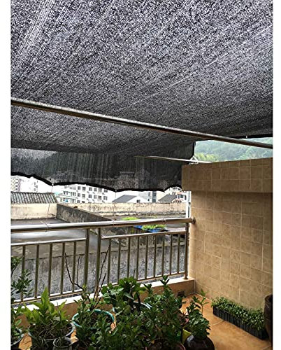 KOOEIN Schattennetz Schwarz,sonnensegel,schattentuch,Anti-Aging-schattenvorhang,95% Uv-Schutz,terrassen-windschutzzaun,Deck,Garten,Pool,18-polig,1.5x4m/4.9x13.1ft