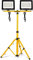 UISEBRT Projecteur LED 2 * 200W blanc froid avec trépied Eclairage Extérieur LED avec cordon d'alimentation Lumières d'inondation étanche IP66 pour garage, jardin, chantier de construction