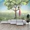 FRTMWallpaper 3D Wandplakat Wandbild Tapete Wandtattoo Grün Bäume Giraffe 360X250Cm Wandaufkleber 3D Wandbilder Decals Selbstklebend Vinyl Tapete Abnehmbare Kinder Zimmer Wandschmuck