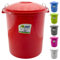 50 Litre Multi Purpose Plastic Bucket - Large Storage Drum Tub With Strong Metal Handles | Large Capacity, Organiser | Includes Lockable Lid - Strong, Durable & Long Lasting - 50L
