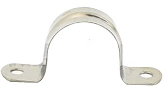 MACHSWON 120mm Strap U Bracket Pipe Clamp 304 Stainless Steel Pipe Clips U Shaped Pipe Straps Saddle Clip Two Hole Tube Strap Tension Clips Hose Clamp