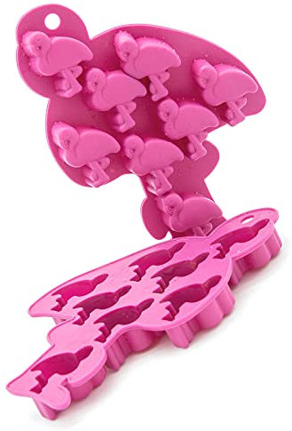 MYSUNBAR Flamingo Eiswürfelform aus Silikon, Eiswürfelform, 2 Sets waschbar, für Gefrierschrank, Flamingo, ideal für Cocktails, Kinder, Lebensmittel