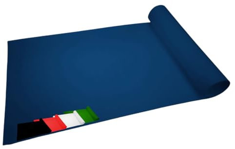 MadeInNature - Tapis de Passage, Longueur aux Choix, Tapis Rouge de Cannes, Blanc, Gris, Noir, Jaune, Bleu, Vert - Moquette, Tapis Mariage, Anniversaire, … (Bleu 1x5m)