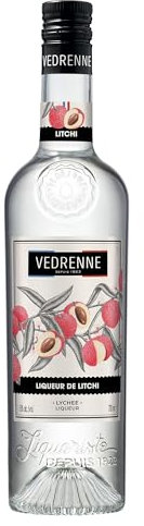 Vedrenne Liquore Litchi - Liquore alla Ciliegia della Cina, 15%, Bottiglia in vetro da 700 ml