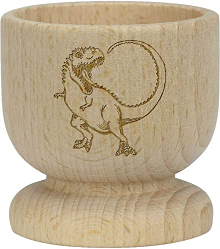 'Cartoon T-Rex Dinosaur' Wooden Egg Cup (EC00023818)