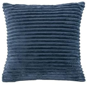 TISECO Home Studio - Kissen (gefüllt) RIBBLE - Set/2 - Mikroflanell - Quadrat - 45x45 cm - Blue Fusion