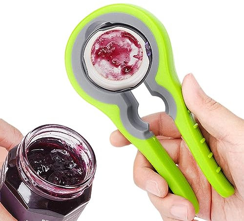 Visiblurry Soda Can Opener - 4 In 1 Non-slip Jar Bottle Openers,Bottle Opener For Elderly, Seniors For Pickle Jar, Juice Jar, Tomato Sauce Jar