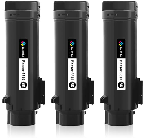 LeciRoba 6510 6515 Toner für Xerox Phaser 6510 Xerox WorkCentre 6515 Toner Cartridges 106R03480 106R03690 106R03691 106R03692 106R03477 106R03478 106R03479 106R03476 (BK:5500pages,3- Schwarz)