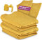 Linodino® Chenille Wechselbezüge für Spielsofas | Kindersofa Cover Set 4-Teilig | Ersatz Bezug Set für Kinder Sofas | Sofabezug | Bienenwaben Gelb