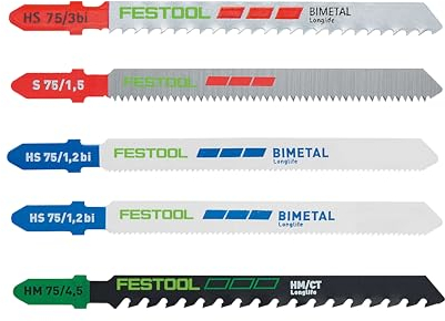 Festool jigsaw blade set STS-Sort/21 P/M/B