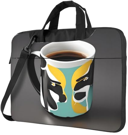 YYHHAOFA Tasse à café ultra fine pour ordinateur portable avec doublure élégante et protectrice super douce, Noir , 15.6 inch