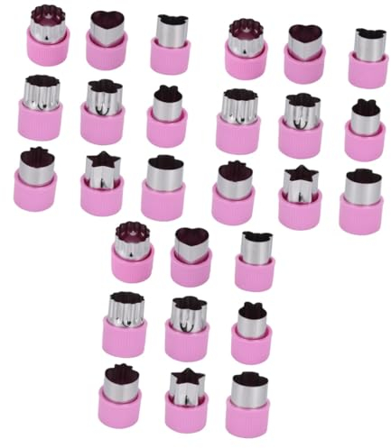 Cabilock 27 Pièces Moule Farfalle moule à emporte-pièce moule coupe-légumes stainless steel inoxlm outils moule à fleurs de fruits coupe-légumes fruits la modélisation Machine de découpe