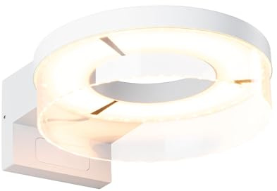 Paulmann LED Außenwandleuchte Capera Weiß Smart Home Zigbee | Dämmerungsgesteuerter Bewegungsmelder, IP44, für Außenbereiche, Tunable Warm