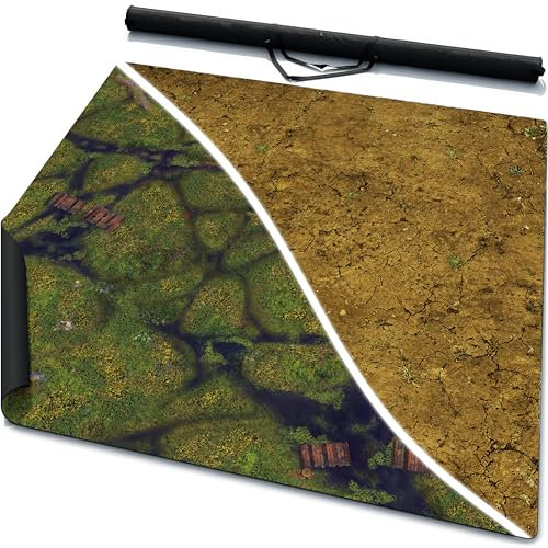 3 x 3 feet Double-Sided Rubber Battle Mat: Erdhexe + Hagland