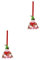 OUNONA 2 STK Besen für Weihnachtsfeier Requisiten Weihnachtsdekoration Schneemann Besenkoffer weihnachtsmotiv weihnachtsbaumdeko Weihnachtsbesenkoffer Besen für Cosplay-Versorgung rot