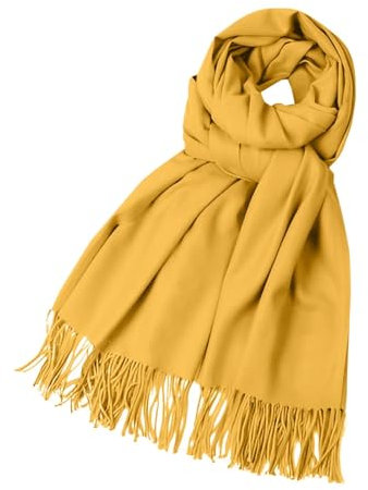 Generisch 5 euro artikel Schal Damen Winter Kuschelig Groß Tücher Lang Kaschmirschal Uni Farbe Winterschal Outdoor Warm Tuch Halstuch Kaschmir Damenschal sale angebote