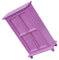 JOINPAYA Puppenhausdekoration Puppenkleidung Puppenschrank Bausätze Bausatz winzige Möbel Zubehör standgarderobe Miniaturmöbel Kleiderschrank Modelle Puppengarderobe Holz Violett