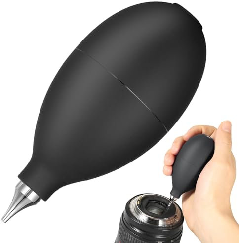Soffiatore d'aria in gomma, ad alta pressione, manuale, con punta antistatica, portatile, ideale per la pulizia di obiettivi di fotocamere, tastiere, elettronica, dispositivi sensibili e altri