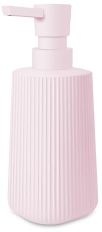 Mamiddle Moderne Seifenspender Glas Spülmittelspender 250ml Seifenspender Bad für Badezimmer Arbeitsplatte Küche Soap Dispenser mit Pumpspender (1, Rosa)