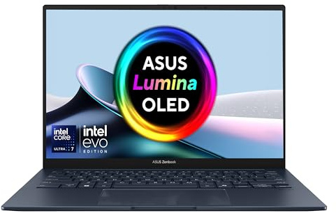 ASUS Zenbook 14 UX3405 Laptop | Intel Core Ultra 7 255H | 16GB | 1TB SSD | 14.0 (1920x1200) Full HD OLED Touchscreen | UK Layout Backlit Keyboard | Windows 11 Home