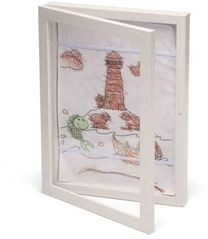 Dooky Drawings Storage Frame für Kinderzeichnungen (aufklappbarer Bilderrahmen zur Aufbewahrung und Präsentation von Kinderbildern und gemalten Kunstwerken, dekorativer Erinnerungsrahmen für Zuhause)