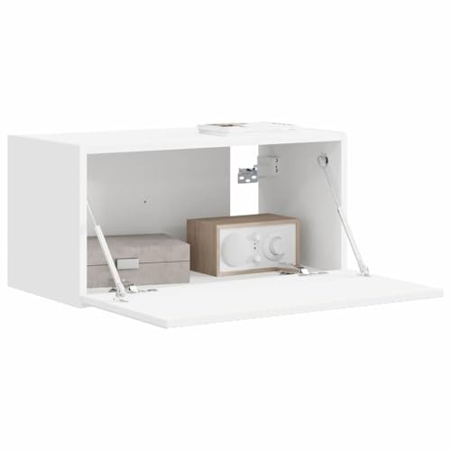 vidaXL TV-Wandschrank 60 x 31 x 29,5 cm Weiß Holzwerkstoff