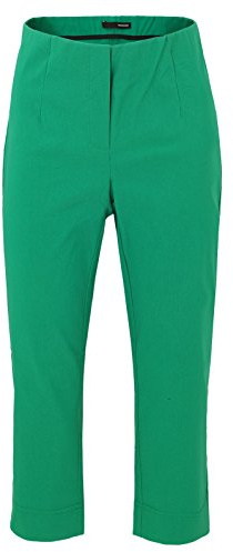 Stehmann Maria-530, stretchige Caprihose, seitlich gerafft Größe 40, Farbe Jungle