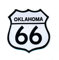 hegibaer 48 x 48 mm Route 66 USA Oklahoma Mother Road Patch Aufnäher Aufbügler 0809 A