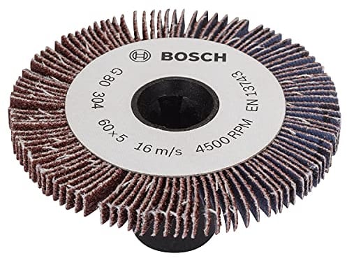 Rouleau à lamelles Bosch - Accessoire pour PRR 250 ES (Grain 80, largeur 5mm)