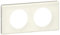 Legrand - Plaque de finition Céliane - Matière Songe (porcelaine) - 2 postes